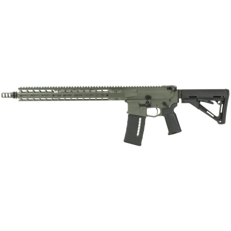 Model 1, Semi-Automatic, 223 Wylde Chamber, 556NATO, 16" Barrel With Silencero ASR Muzzle Brake, Aluminum M-LOK Handguard, Gray Finish, Titanium Forward Assist, ATC AR Gold Match Trigger, Magpul Pistol Grip and Stock, Raptor-SD Ambidextrous Charging Hand