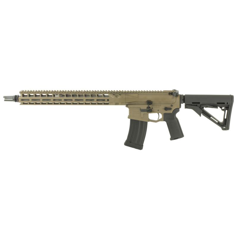 Model 1, Semi-Automatic, 223 Wylde Chamber, 556NATO, 16" Barrel With Silencero ASR Muzzle Brake, Aluminum M-LOK Handguard, Gray Finish, Titanium Forward Assist, ATC AR Gold Match Trigger, Magpul Pistol Grip and Stock, Raptor-SD Ambidextrous Charging Hand