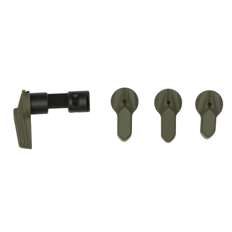 Talon, Safety Selector, 45/90 Degrees, 4 Lever Kit, Nitride Finish, Olive Drab Green, Fits AR-15, Ambidextrous R0382