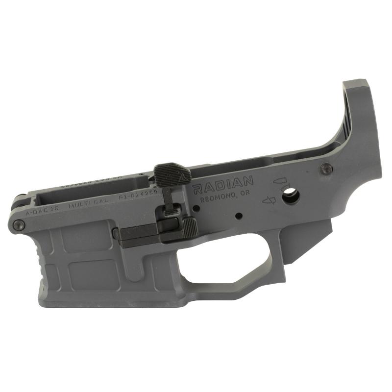 AX556, Stripped Billet Lower, Semi-Automatic, 556 NATO/223 Remington, Ambidextrous, Cerakote Finish, Gray, Includes Radian Talon Ambidextrous Safety, Hammer Pin R0388