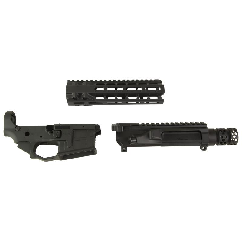 AX556, Billet Upper/Lower Set, Semi-Automatic, 556 NATO/223 Remington, Ambidextrous, Cerakote Finish, Black, Includes Radian Talon Ambidextrous Safety, Hammer Pin, 8.5" MLOK Handguard R0435