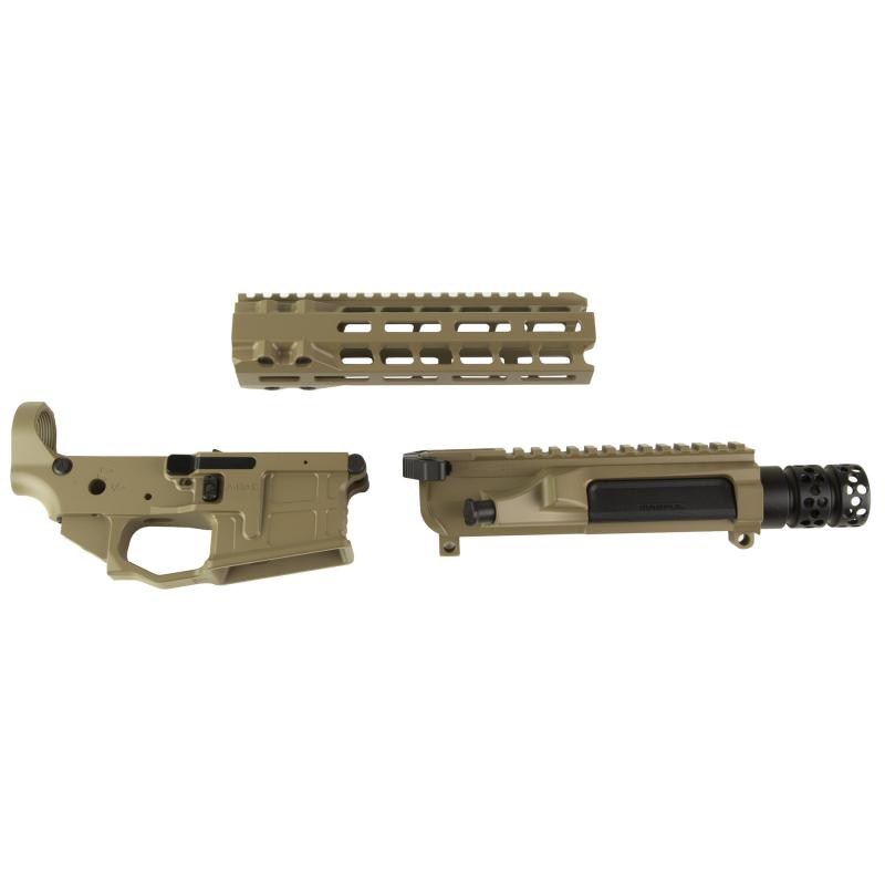 Upper/Handguard Set, Cerakote Finish, Flat Dark Earth, Fits AR-15, Includes 8.5" MLOK Handguard, Radian Raptor-SD Charging Handle R0648