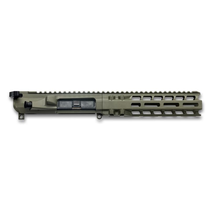 Complete Upper, 300 Blackout, 9" Barrel, 1:5 Twist, SilencerCo ASR Flash Hider, Pistol Length Gas, 8" MLOK Handguard, Radian Raptor-SD Charging Handle, Radian Enhanced Bolt Carrier Group, Cerakote Finish, Olive Drab Green, Fits AR-15 R0446