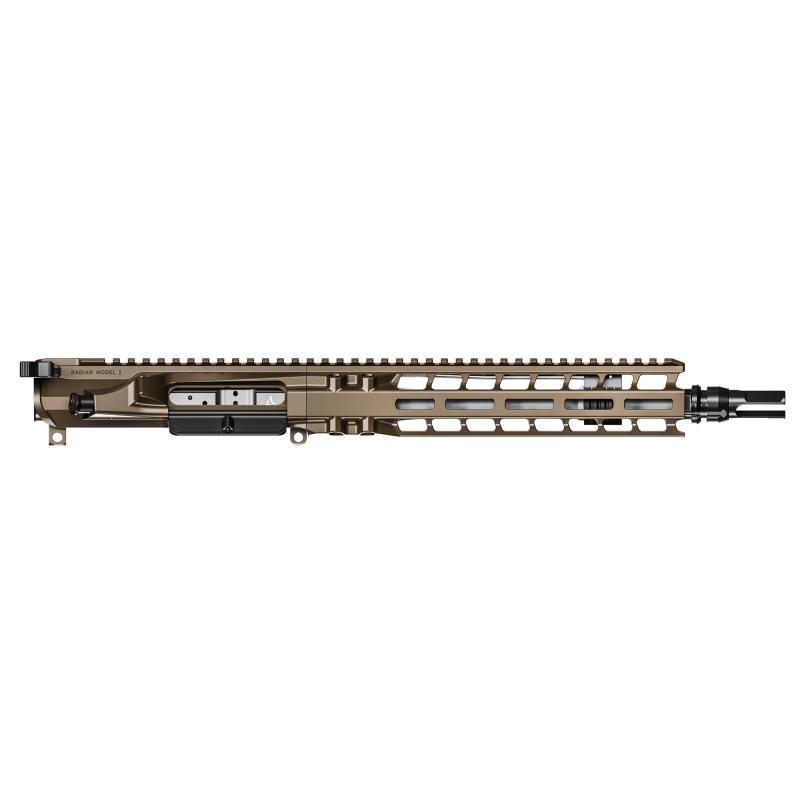 Complete Upper, 223 Wylde, 10.5" Barrel, 1:8 Twist, SilencerCo ASR Flash Hider, Cabine Length Gas, 10" MLOK Handguard, Radian Raptor-SD Charging Handle, Radian Enhanced Bolt Carrier Group, Cerakote Finish, Brown, Fits AR-15 R0451