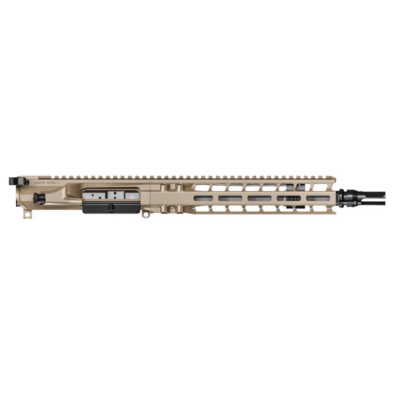 Complete Upper, 223 Wylde, 10.5" Barrel, 1:8 Twist, SilencerCo ASR Flash Hider, Cabine Length Gas, 10" MLOK Handguard, Radian Raptor-SD Charging Handle, Radian Enhanced Bolt Carrier Group, Cerakote Finish, Flat Dark Earth, Fits AR-15 R0452