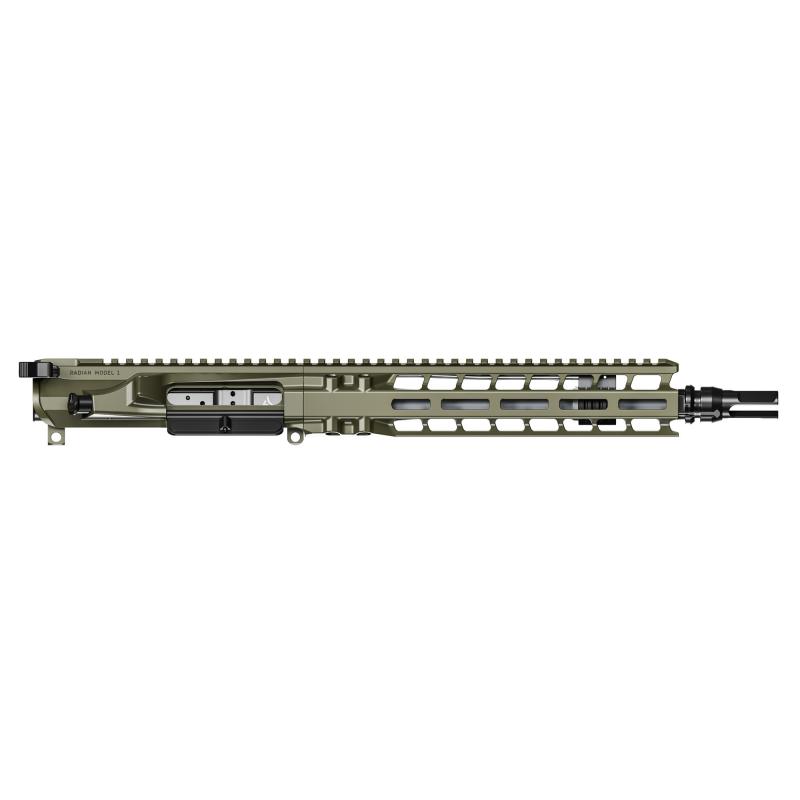 Complete Upper, 223 Wylde, 10.5" Barrel, 1:8 Twist, SilencerCo ASR Flash Hider, Cabine Length Gas, 10" MLOK Handguard, Radian Raptor-SD Charging Handle, Radian Enhanced Bolt Carrier Group, Cerakote Finish, Olive Drab Green, Fits AR-15 R0453