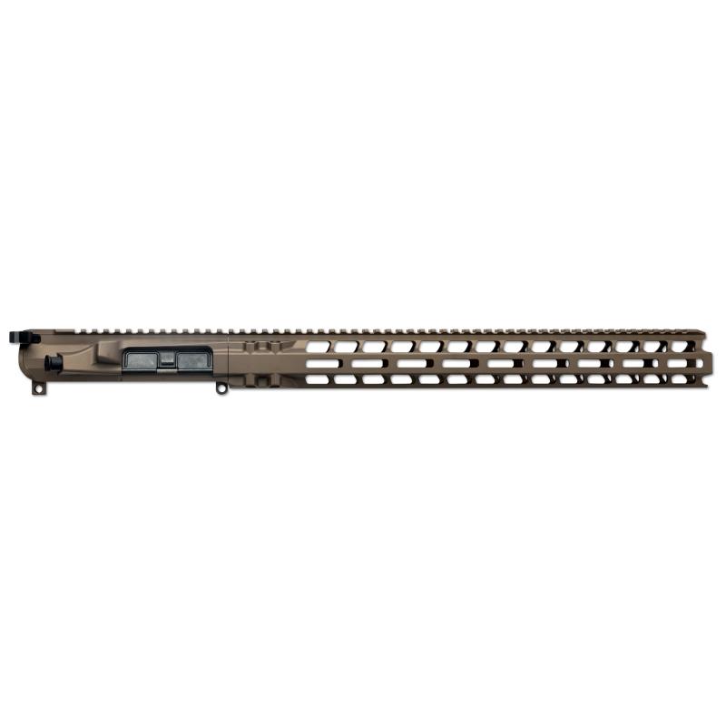 Upper/Handguard Set, Cerakote Finish, Brown, Fits AR-15, Includes 17" MLOK Handguard, Radian Raptor-SD Charging Handle R0612