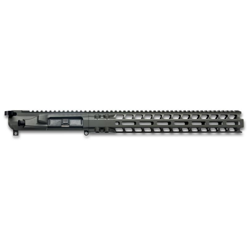 Upper/Handguard Set, Cerakote Finish, Gray, Fits AR-15, Includes 14" MLOK Handguard, Radian Raptor-SD Charging Handle R0625