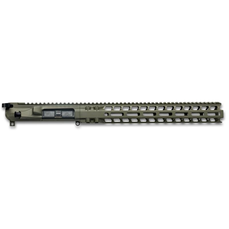 Upper/Handguard Set, Cerakote Finish, Olive Drab Green, Fits AR-15, Includes 14" MLOK Handguard, Radian Raptor-SD Charging Handle R0628