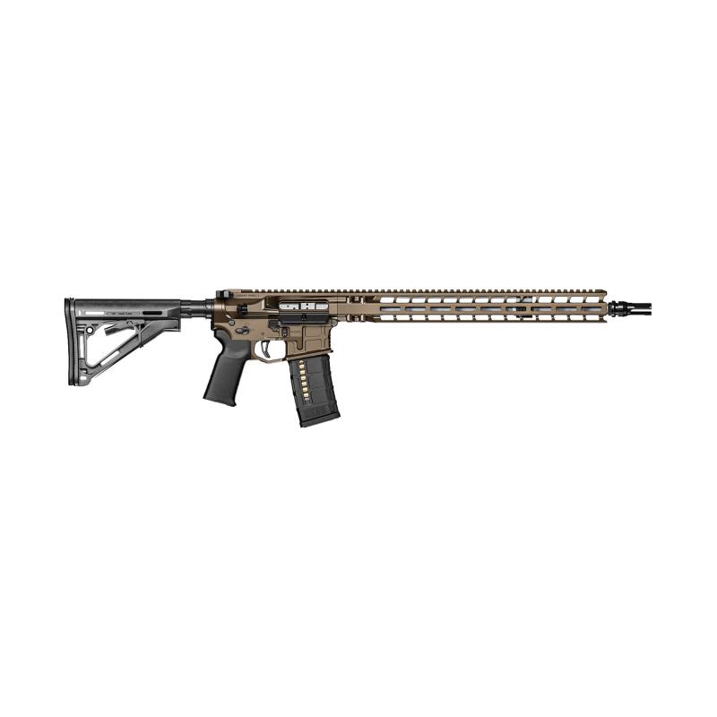 Model 1, Semi-automatic Rifle, AR-15, 6MM ARC, 18" Barrel, Dead Air Flash Hider, Cerakote Finish, Brown, 20 Rounds, 1 Magazine R0856