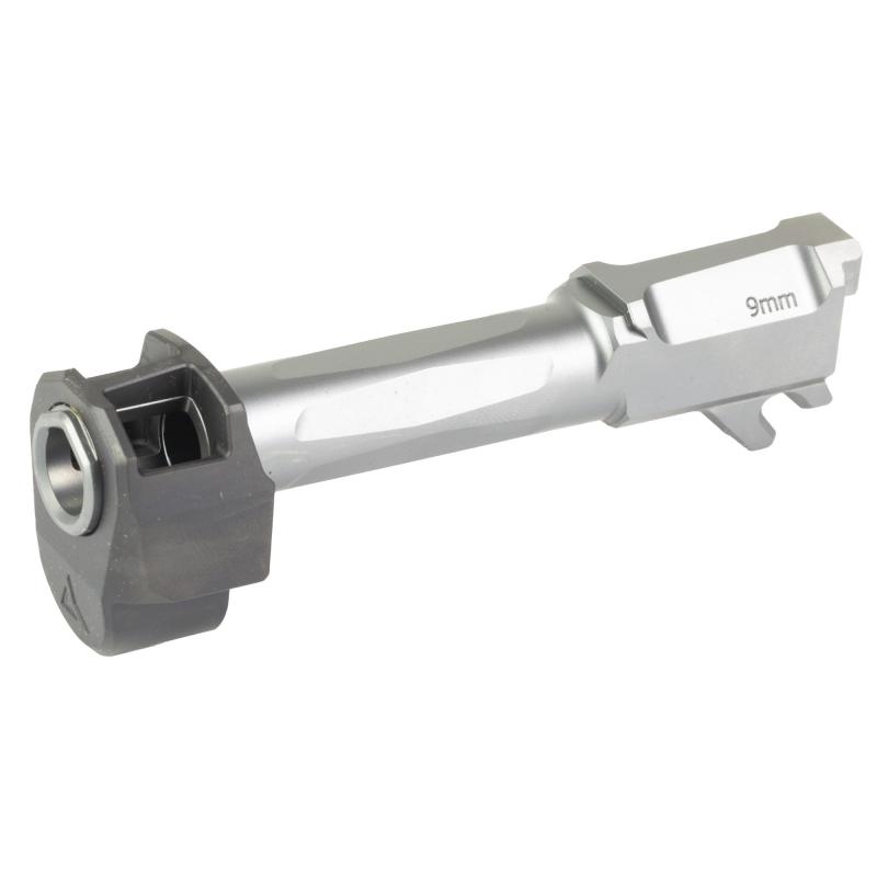 RAMJET 3.1" Fluted Barrel with AFTERBURNER Muzzle Brake, 9MM, Radianite Finish, Black/Gray, INTRA-LOK Mounting System, Fits Sig Sauer P365 R0876