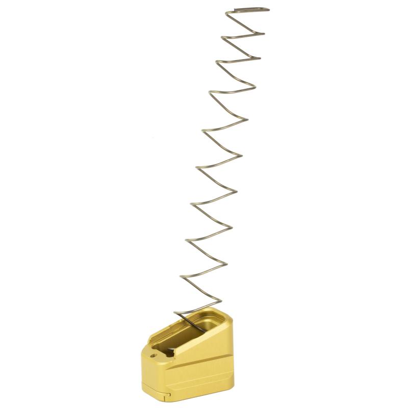 +5/+4 Magazine Extension, Aluminum, Anodized Finish, Gold, Fits Glock 17/22 G17-ME-5-GLD