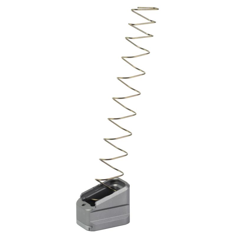 +5/+4 Magazine Extension, Aluminum, Anodized Finish, Gray, Fits Glock 17/22 G17-ME-5-GREY