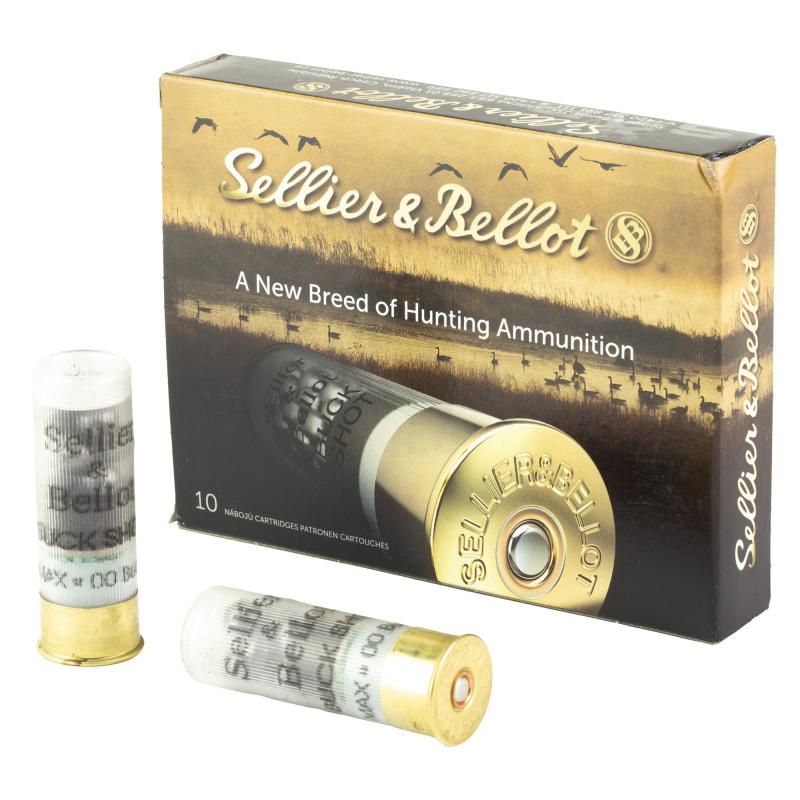 Shotshell, 12 Gauge, 2.75", 00 Buck, 9 Pellets SB12BSJ