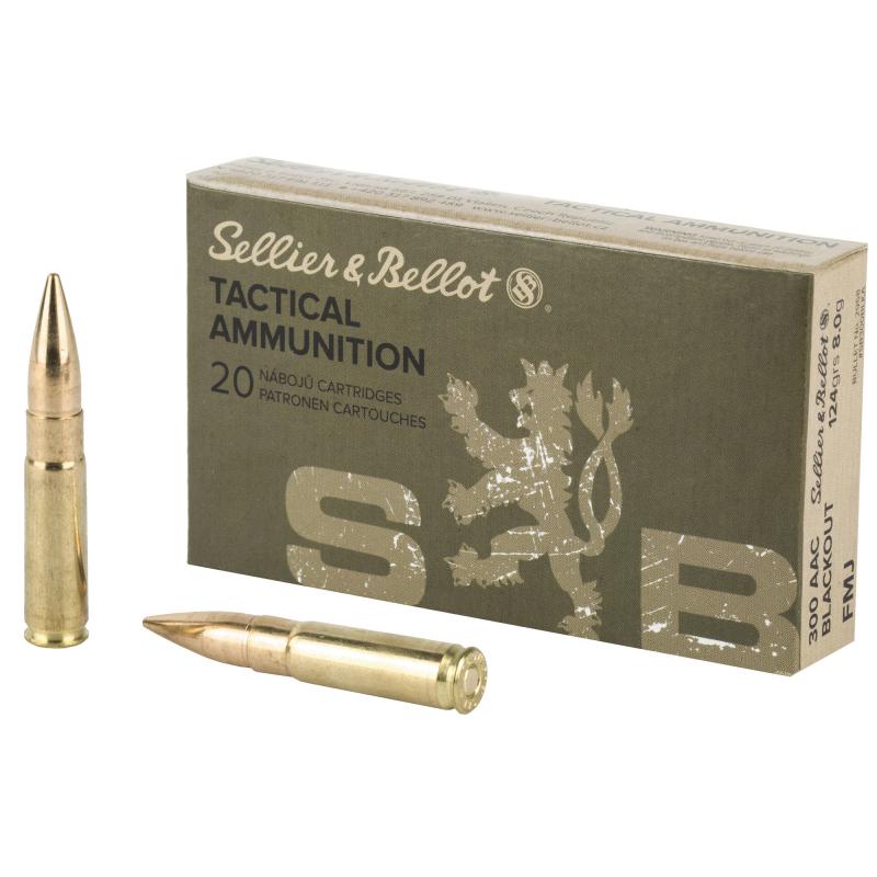 Rifle, 300 Blackout, 124 Grain, Full Metal Jacket SB300BLKA