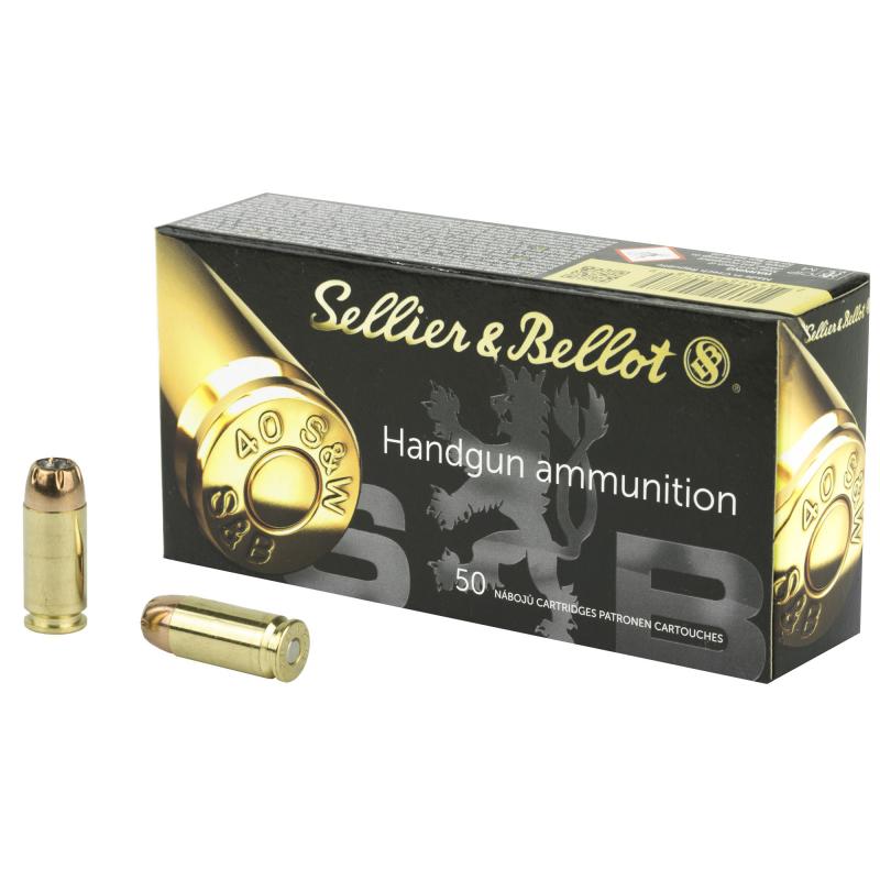 Pistol, 40 S&W, 180 Grain, Jacketed Hollow Point, 50 Round Box SB40C