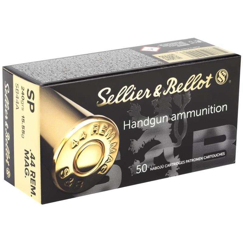 Pistol, 44 Mag, 240 Grain, Soft Point, 600 Rounds SB44A