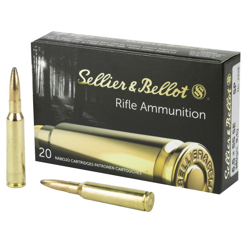 Rifle, 6.5X55 Swedish, 140 Grain, Soft Point SB6555B