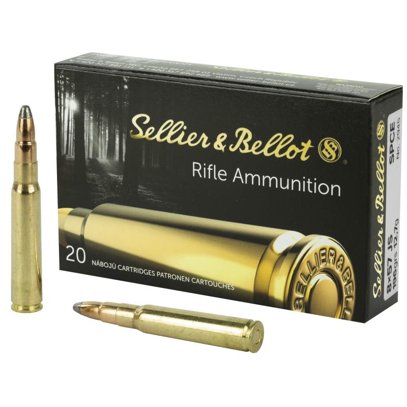 Rifle, 8MM Mauser, 196 Grain, Soft Point Cut-Through Edge SB857JSB