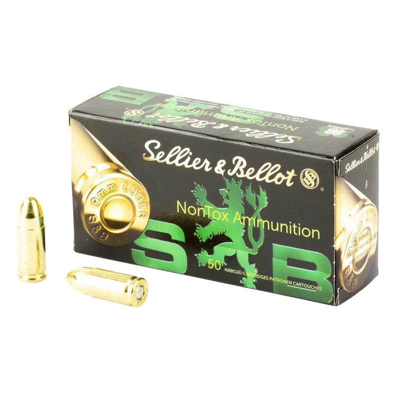 Pistol, 9MM, 115Gr, Full Metal Jacket, 9mm 115gr non toxic, 50, 1000 SB9NTA