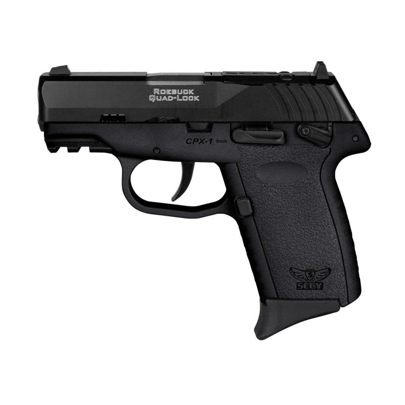 CPX-1 Gen 3, Semi-automatic Pistol, Double Action Only, Compact Polymer Frame, 9MM, 3.1" Barrel, Matte Finish, Black, Ambidextrous Safety, 3 Dot Sights, Optics Ready, 10 Rounds, 2 Mags CPX-1CBBKRDRG3