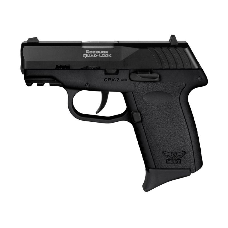 CPX-2 Gen 3, Double Action Only, Semi-automatic, Polymer Frame Pistol, Compact, 9MM, 3.1" Barrel, Matte Finish, Black, Ambidextrous Safety, 3 Dot Sights, 10 Rounds, 2 Magazines CPX-2CBBKG3