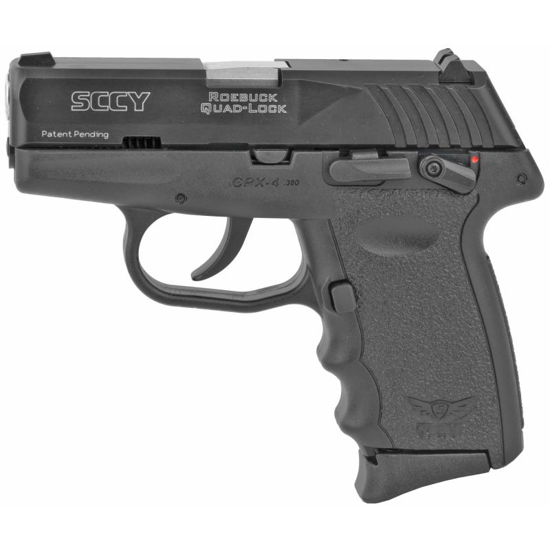 CPX-4, Double Action Only, Compact, 380 ACP, 3" Barrel, Polymer Frame, Black Finish, Ambidextrous Safety, 3 Dot Sights, 10Rd, 3 Magazines CPX-4CB