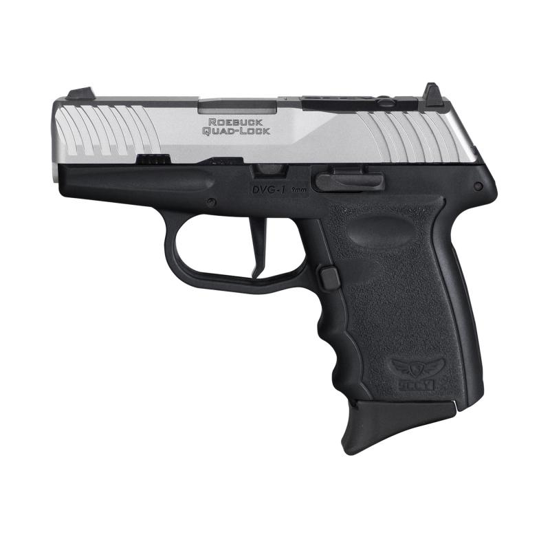 DVG-1, Striker Fired, Semi-automatic, Polymer Frame Pistol, 9MM, 3.1" Barrel, Silver Slide and Black Frame, No External Safety, Red Dot Ready, 10 Rounds DVG-1TTBKRDR