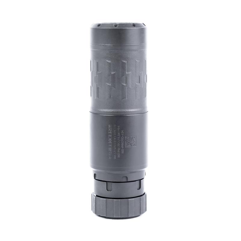 Velos LBP 556K| Suppressor, 556NATO/223 Remington, 4.76" Long, 12.4 oz, 17-4 Stainless Steel & Inconel 625 Construction, V-Series Cerakote Finish, Black, Includes Internal Charlie Flash Hider Front Cap, Charlie ASR Mount, ASR Muzzle Device
