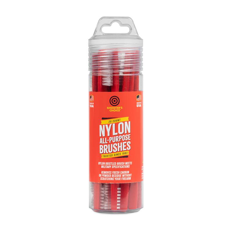 Shooters Choice, Nylon All Purpose Brushes, 20 Pack SHF-316R-20