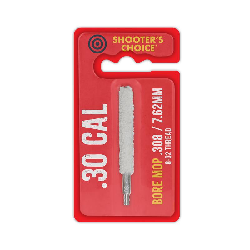 Shooters Choice, Mop, 3", For .30 Cal, 8-32 Threads SHF-3M30