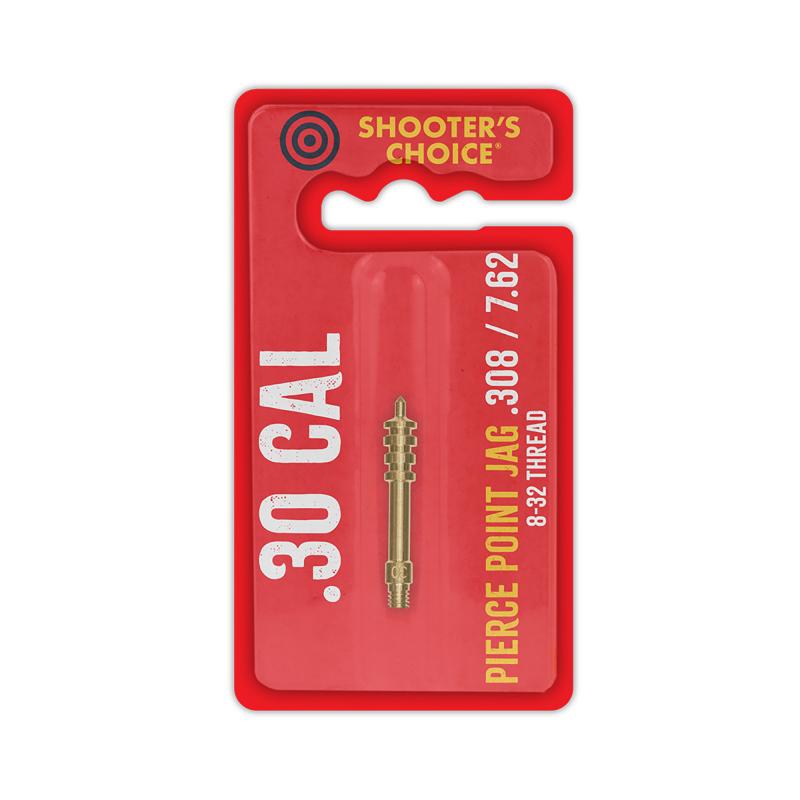 Shooters Choice, Pierce Point Jag, For .30 Cal,  8-32 Threads. Brass SHF-J30