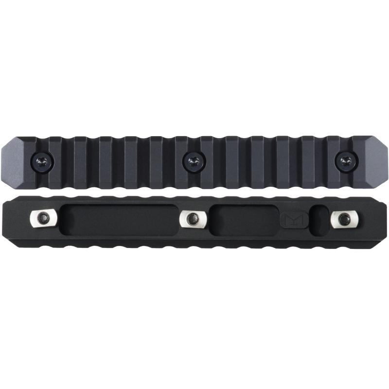 M-LOK 13 Slot Rail Section, Aluminum, Black Finish 0010560083