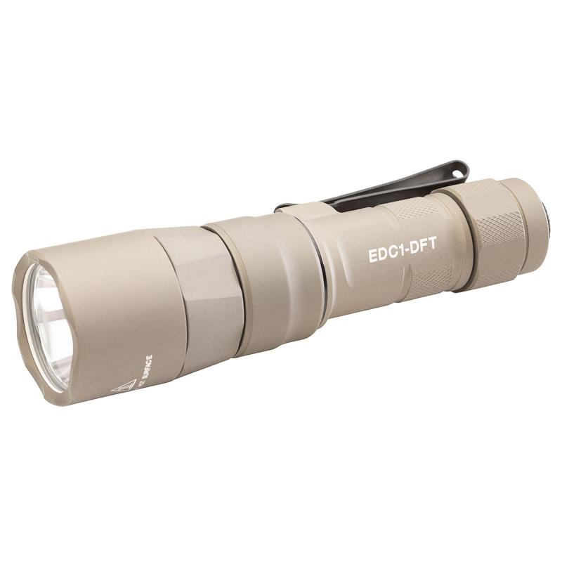Everyday Carry Light (EDC-1-DFT), Dual-Fuel Turbo, Flashlight, 650 Lumens, Anodized Finish, Tan DC1-DFT-TN