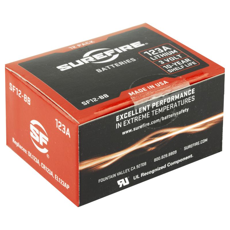 123A Lithium 3Volt batteries 12-pack