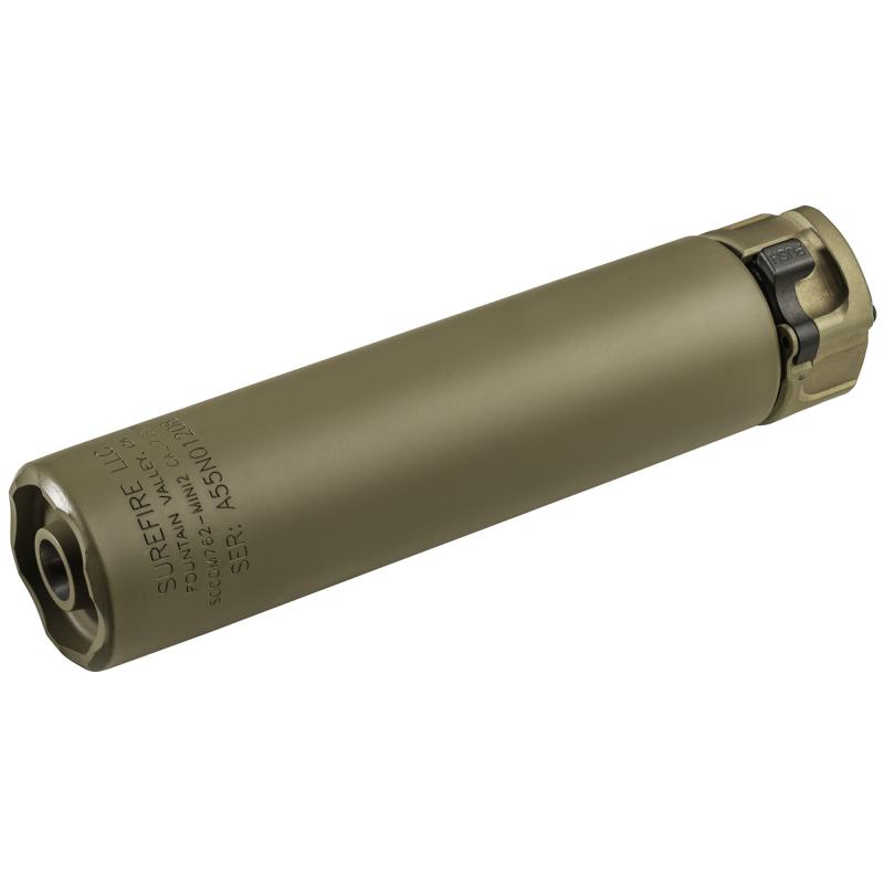 SOCOM762-MINI2 Sound Suppressor (Silencer) |7.62  6.2" Long, 17 Ounces, Dark Earth Finish, SOCOM 2 Series - NFA Item