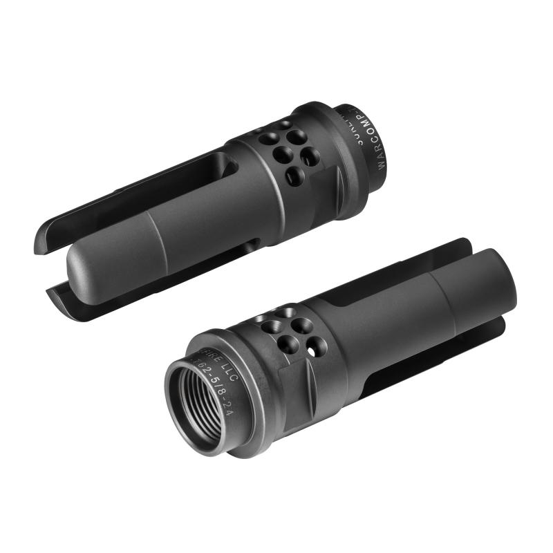 WarComp Flash Hider/Adapter 3-Prong and Ported For SOCOM Series Suppressors 7.62mm 5/8-24 Threads