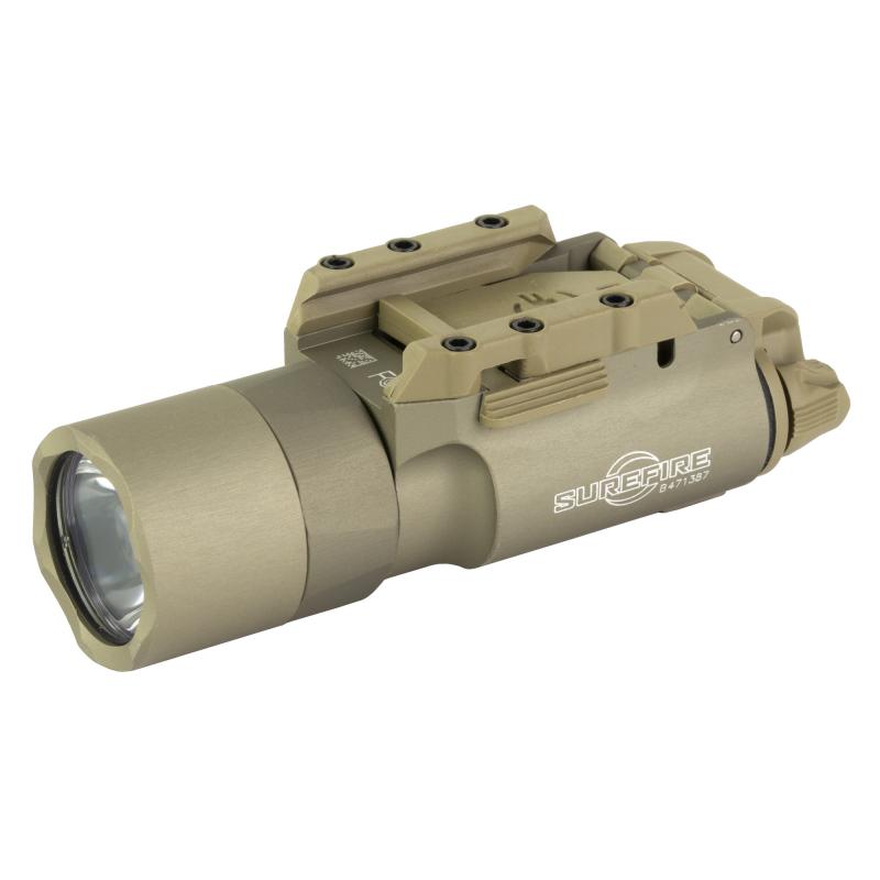 X300 Ultra, Weaponlight, White LED, 1000 Lumens, Fits Picatinny and Universal, For Pistols, Tan Finish, 2x CR123 Batteries X300U-A-TN