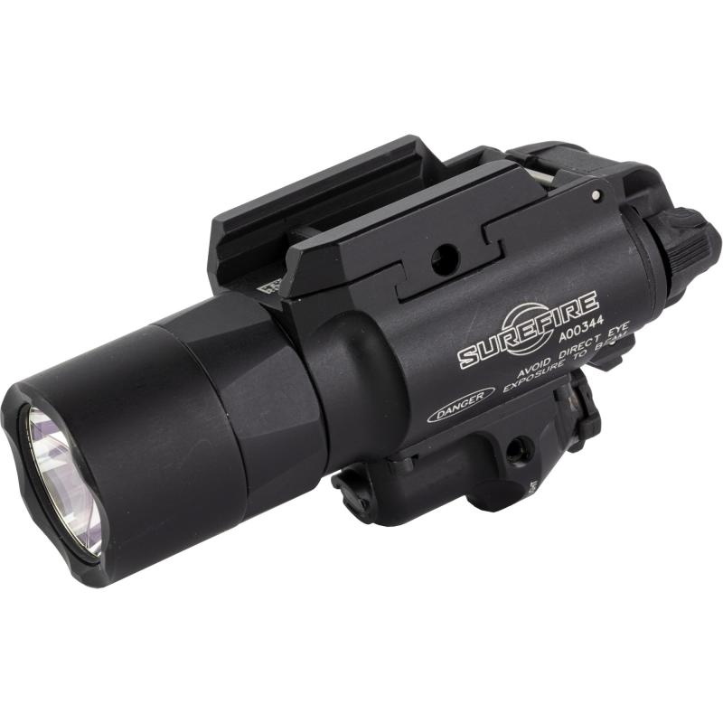 X400 Turbo, Weaponlight w/Laser, Fits Pistol and Picatinny, 1000 Lumens, Red Laser, Matte Finish, Black X400T-A-RD
