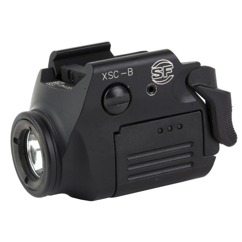 XSC-B, Weaponlight, Fits Most Pistol and Picatinny Rails, 350 Lumens, Matte Finish, Black, Includes Charger and Multiple Crossmember Adapters XSC-B