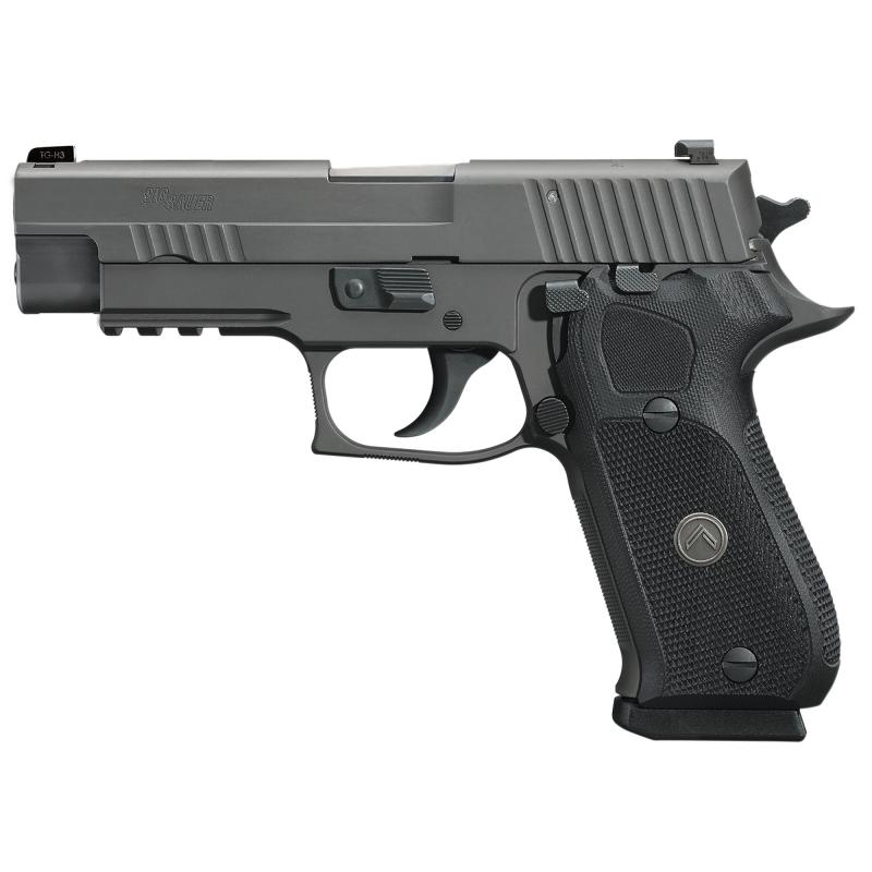 P220, Legion, Double Action/Single Action, Semi-automatic, Metal Frame Pistol, Full Size, 45 ACP, 4.4" Barrel, Alloy, Legion Gray, Black G10 Grips, XRAY3 Day/Night Sights, Optic Ready, Decocker, 8 Rounds, P-SAIT Trigger, 3 Magazines 220R-45-LEGION-R2