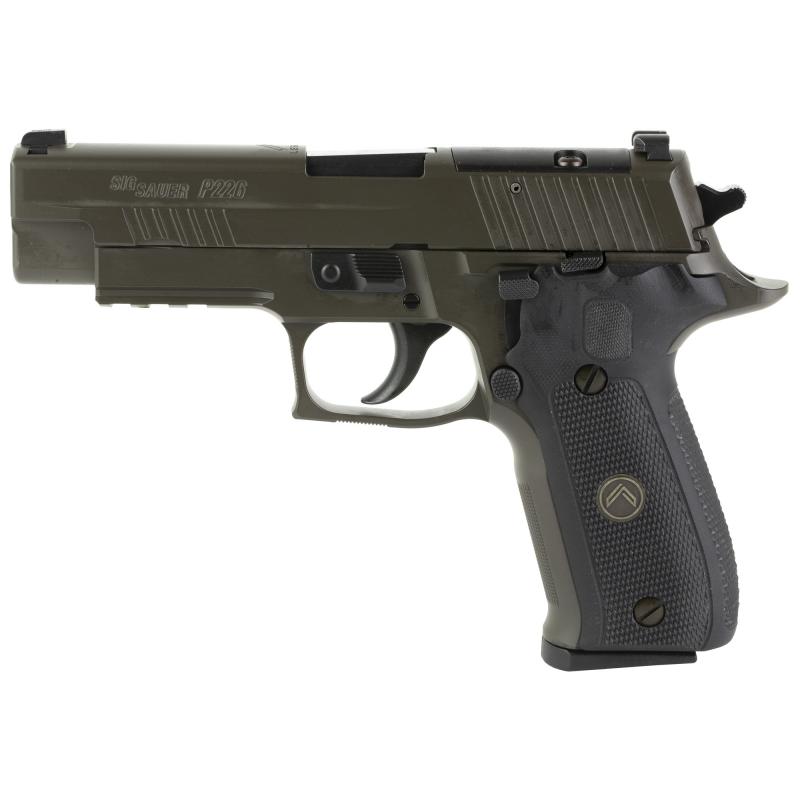 P226, Legion, Double Action/Single Action, Semi-automatic, Full Size, 9MM, 4.4" Barrel, Alloy, Legion Gray, Black G10 Grips, Sig X-RAY Day/Night Sights, Optic Ready, Decocker, 10 Rounds, P-SAIT Trigger, 3 Magazines 226R-9-LEGION-R2