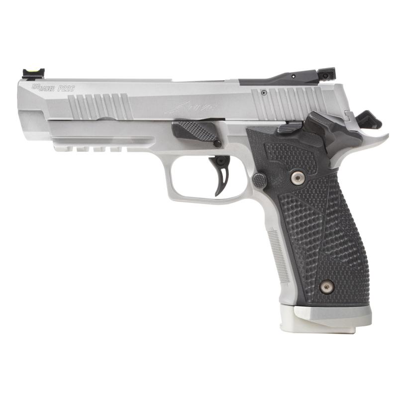 P226 XFIVE |9mm 5" Barrel, Optics Ready, Adjustable AX3 Trigger, Hogue G10 Piranha Grips, Extended Mag Catch / Takedown Lever, Alloy Magwell, Steel Frame, 3 20-Round Magazines, X5
