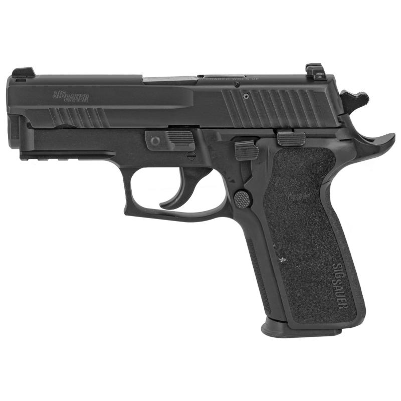 P229 Enhanced Elite 9mm 3.9 Inch Barrel Siglite Night Sights Black Nitron Slide Finish E2 Grips 10 Round - CA Compliant