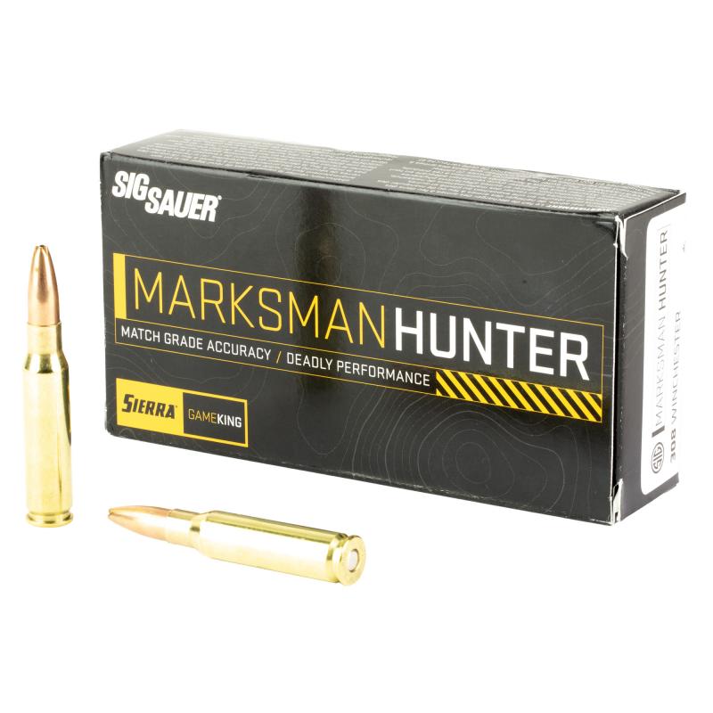 Marksman Hunter, 308 Winchester, 165 Grain, Gameking Boat Tail Hollw Point, 20 Round Box E308GK165-20