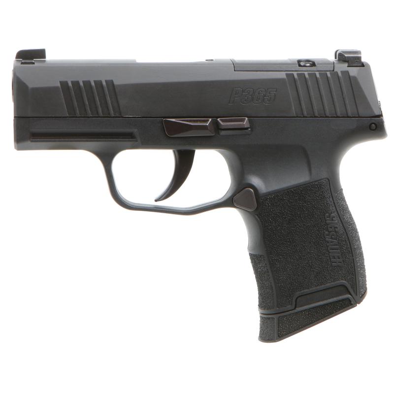 P365 Optic Ready | 9mm, 3.1" Barrel, Nitron Finish, Black, XRAY3 Day/Night Sights, Optics Read, 2 Magazines, 1 Flush Fit 10 Round Magazine and 1 Extended 10 Round Magazine 365-9-BXR3P