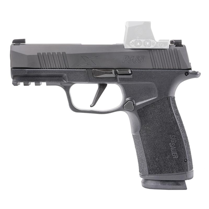 P365, XMacro, Striker Fired, Semi-automatic, Polymer Framed Pistol, Sub-Compact, 9MM, 3.7" Barrel, Nitron Finish, Black, XRAY3 Day/Night Sights, Optic Ready, 10 Rounds, 2 Magazines 365XCA-9-BXR3-10