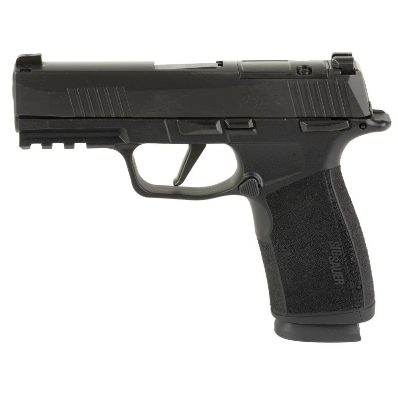 P365, XMacro, Striker Fired, Semi-automatic, Polymer Framed Pistol, Sub-Compact, 9MM, 3.7" Barrel, Nitron Finish, Black, XRAY3 Day/Night Sights, Optic Ready, Manual Safety, 10 Rounds, 2 Magazines 365XCA-9-BXR3-MS-10
