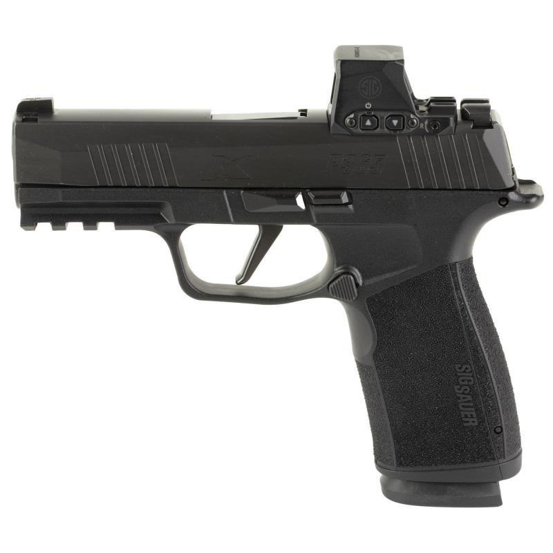 P365, XMacro, Striker Fired, Semi-automatic, Polymer Framed Pistol, Sub-Compact, 9MM, 3.7" Barrel, Nitron Finish, Black, XRAY3 Day/Night Suppressor Sights, Includes ROMEO-X Compact Red Dot, 17 Rounds, 2 Magazines 365XCA-9-BXR3-RXX