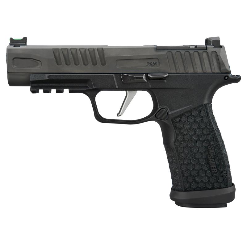 P365 Fuse | 9MM, 4.3" Barrel, Optics Ready, Sig Sauer LXG Grip, Fiber Optic Front and Low Profile Combat Rear Sights, 3 Magazines, (2)-21 Round Magazines and (1)-17 Round Magazine 365XF-9-BFO Semi-automatic, Polymer Frame Pistol, Compact